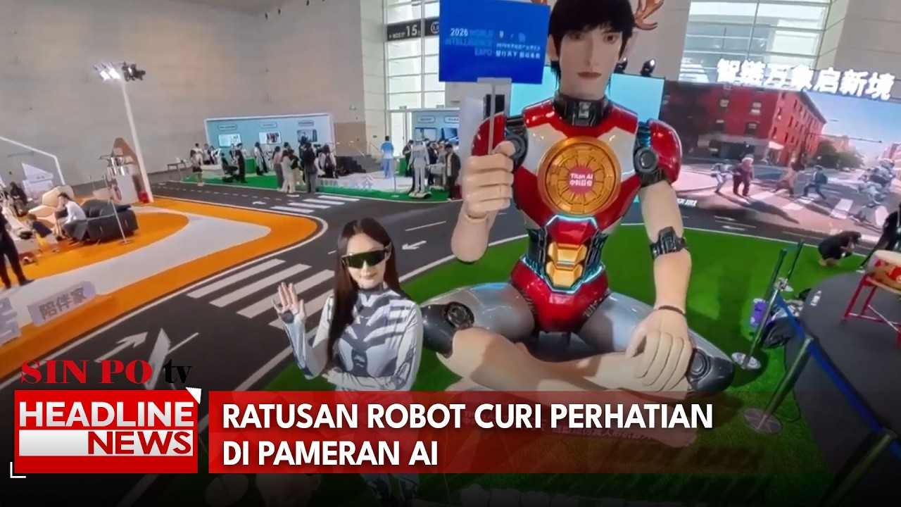 Ratusan Robot Curi Perhatian di Pameran AI