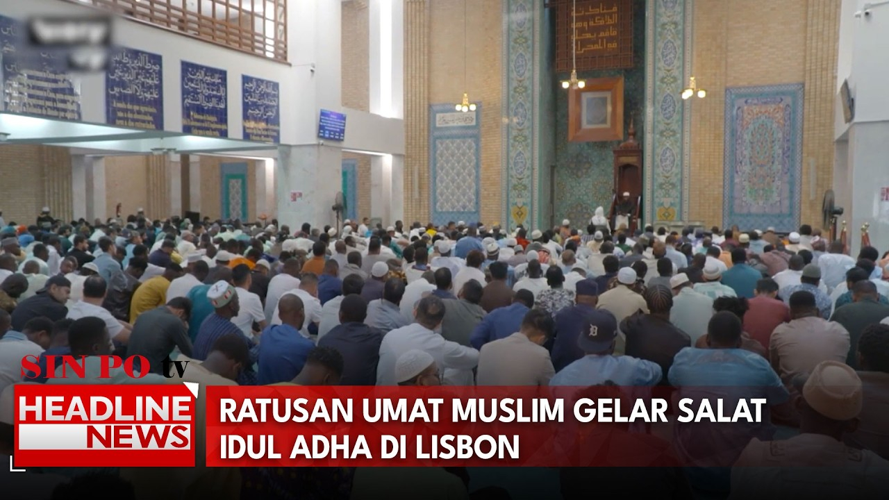 Ratusan Umat Muslim Gelar Salat Idul Adha Di Lisbon