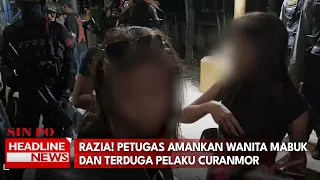 Razia! Petugas Amankan Wanita Mabuk dan Terduga Pelaku Curanmor
