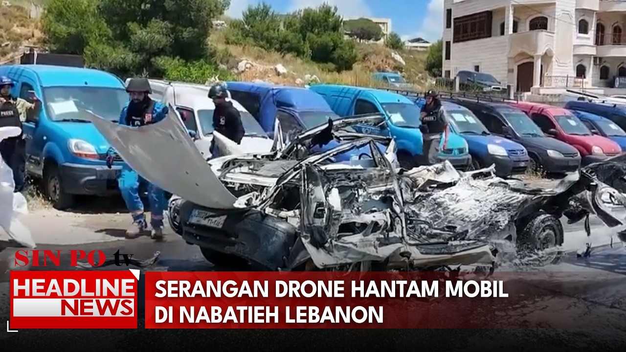 Serangan Drone Hantam Mobil Di Nabatieh Lebanon