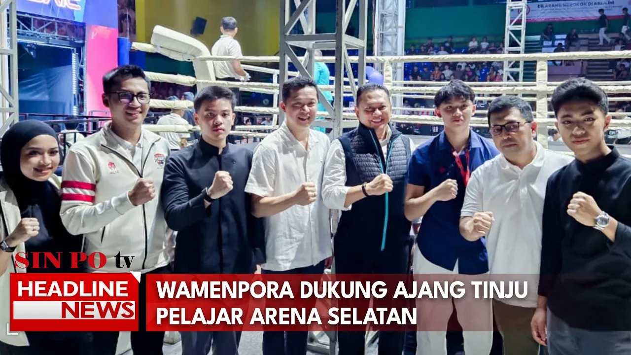 Wamenpora Dukung Ajang Tinju Pelajar Arena Selatan