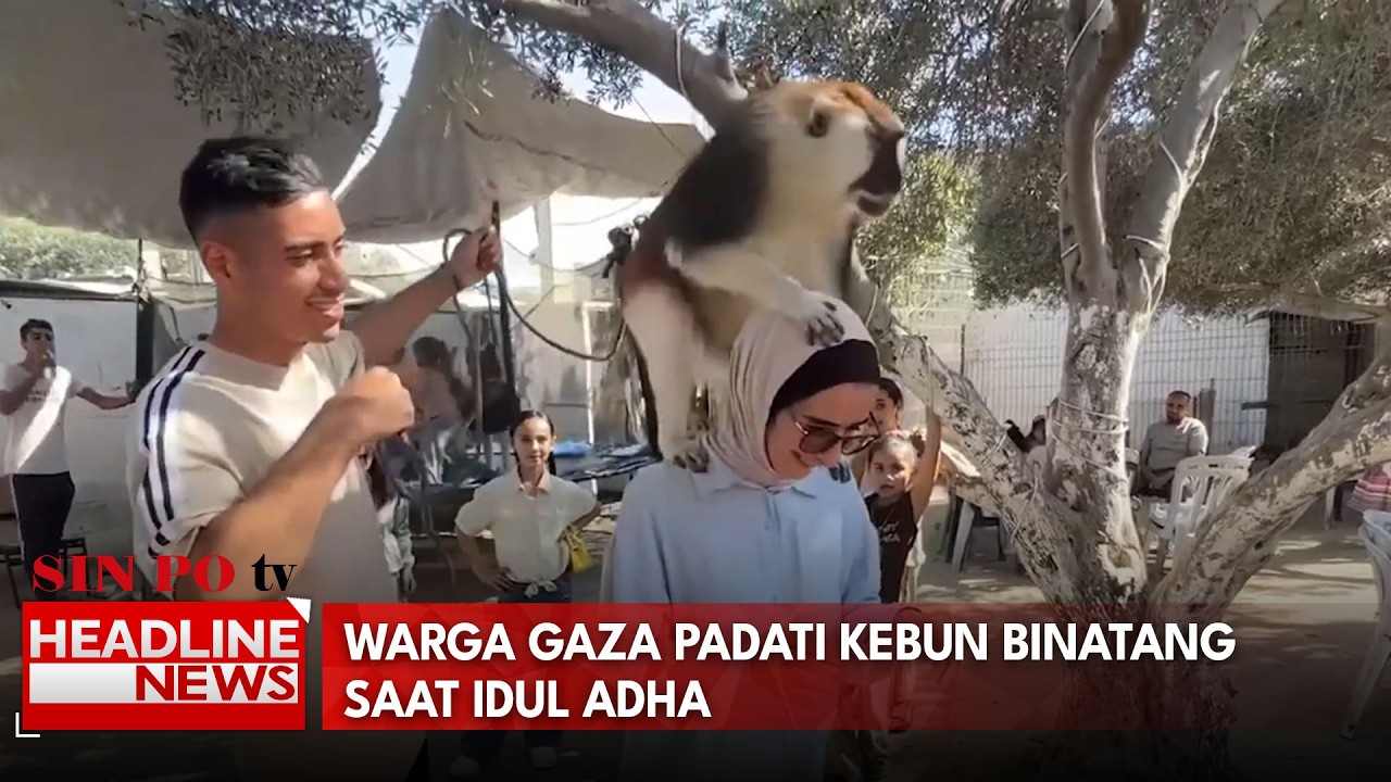 Warga Gaza Padati Kebun Binatang Saat Idul Adha
