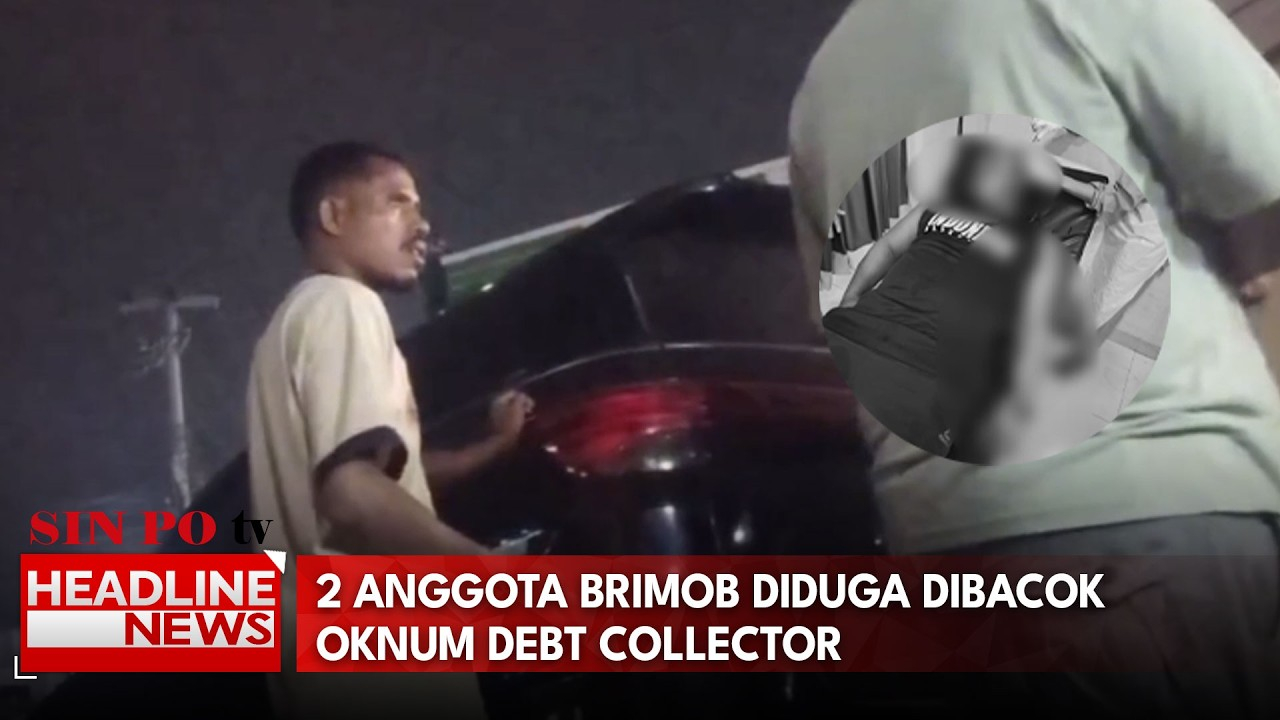 2 Anggota Brimob Diduga Dibacok Oknum Debt Collector