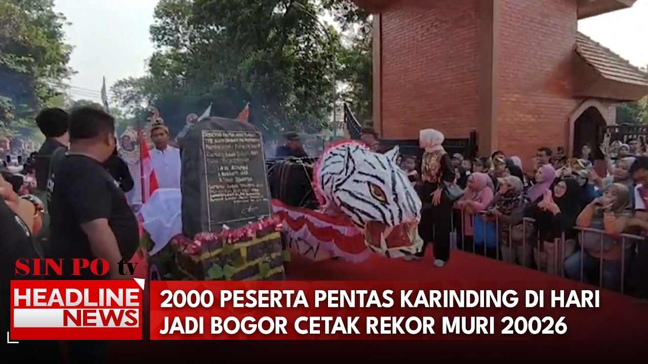 2000 Peserta Pentas Karinding Di Hari Jadi Bogor Cetak Rekor Muri 20026