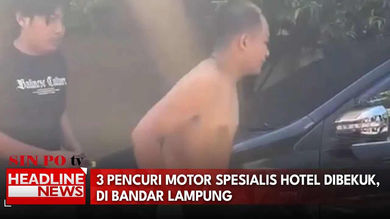 3 Pencuri Motor Spesialis Hotel Dibekuk, di Bandar Lampung