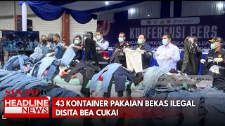 43 Kontainer Pakaian Bekas Ilegal Disita Bea Cukai