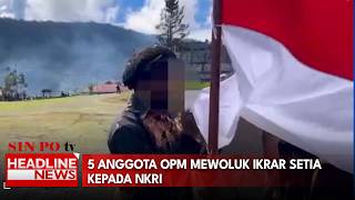 5 Anggota OPM Mewoluk Ikrar Setia Kepada NKRI