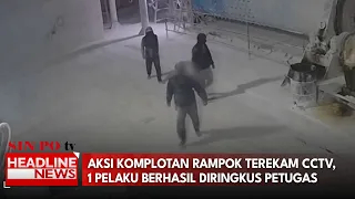 Aksi Komplotan Rampok Terekam CCTV, 1 Pelaku Berhasil Diringkus Petugas