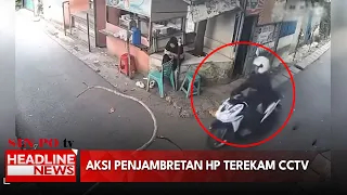 Aksi Penjambretan Hp Terekam Cctv