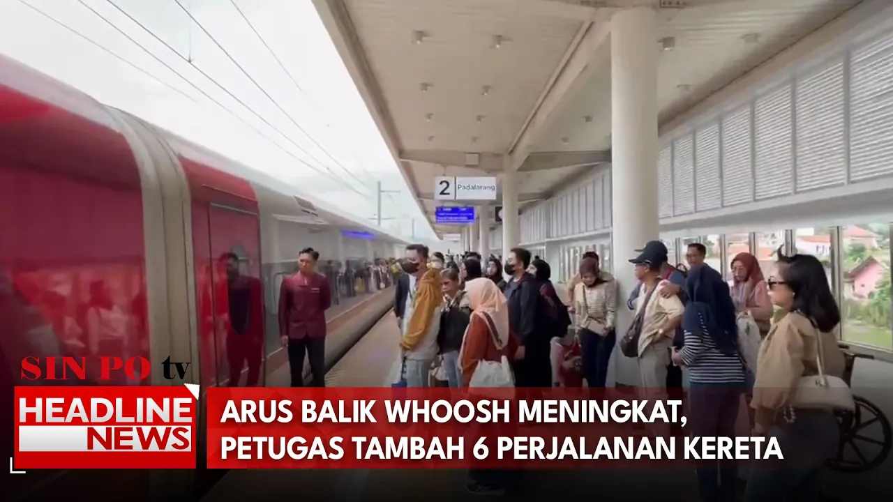 Arus Balik Whoosh Meningkat, Petugas Tambah 6 Perjalanan Kereta