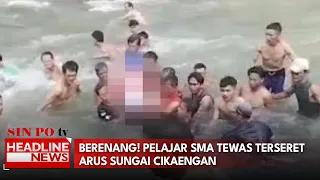 Berenang! Pelajar SMA Tewas Terseret Arus Sungai Cikaengan
