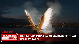 Burung Api Raksasa Meriahkan Festival Scarlet Sails