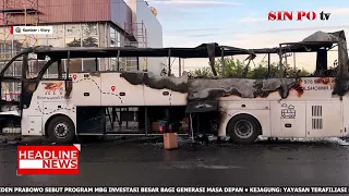 Bus penumpang terbakar diserang Ukraina