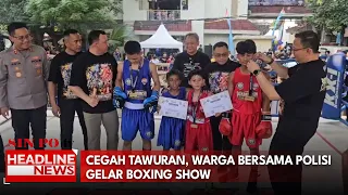 Cegah Tawuran, Warga Bersama Polisi Gelar Boxing Show