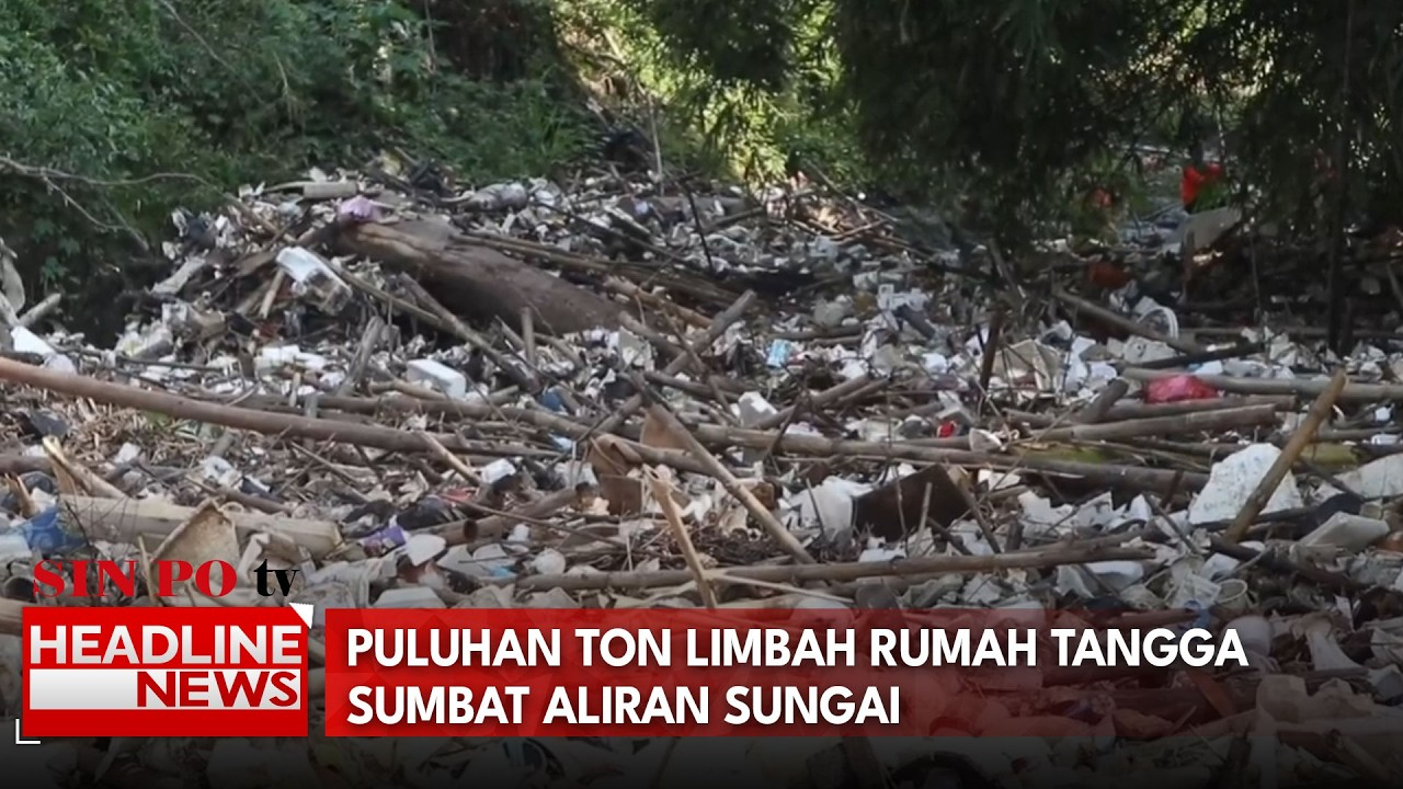Darurat Sampah Cibanten, Puluhan Ton Limbah Rumah Tangga Sumbat Aliran Sungai