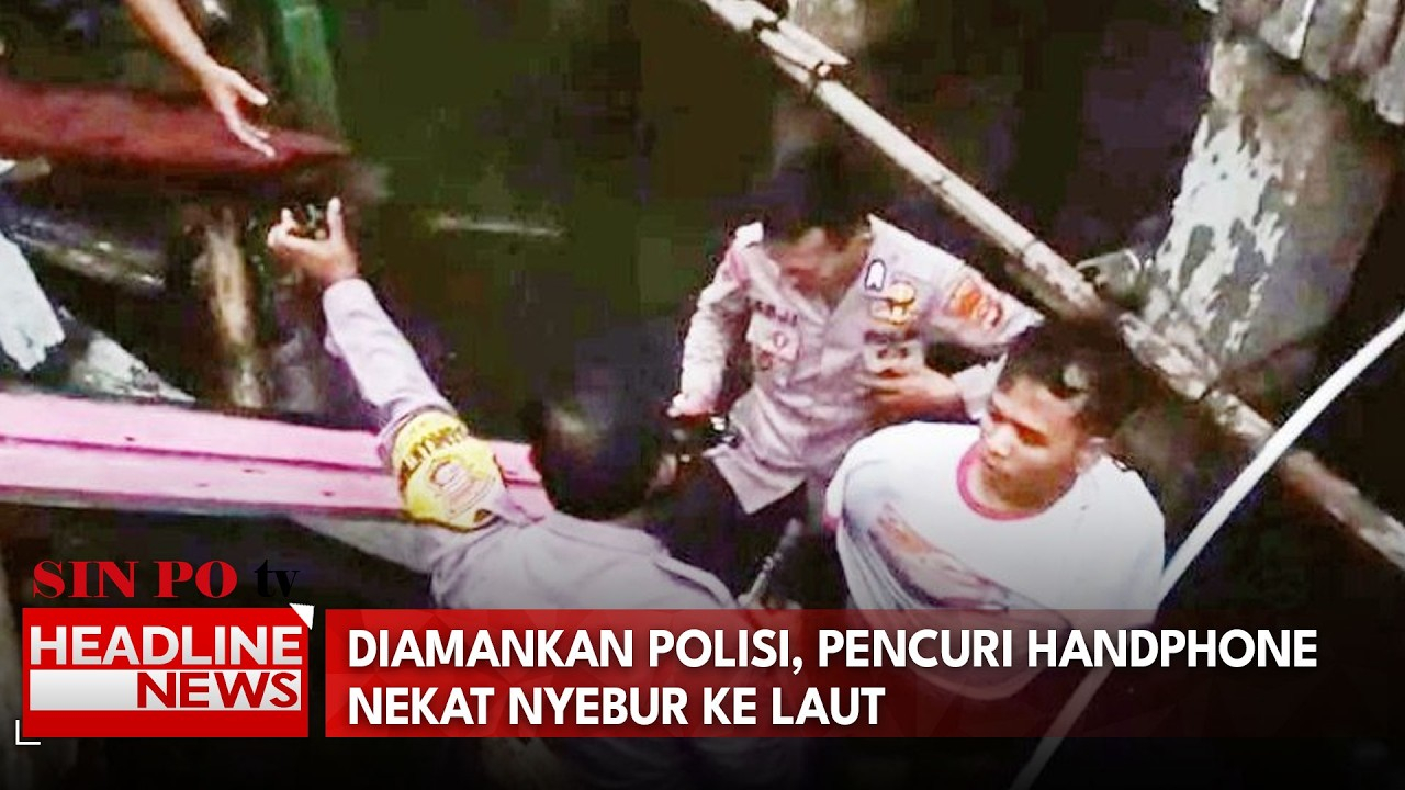 Diamankan Polisi, Pencuri Handphone Nekat Nyebur ke Laut
