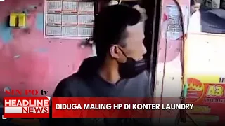 Diduga Maling HP di Konter Laundry