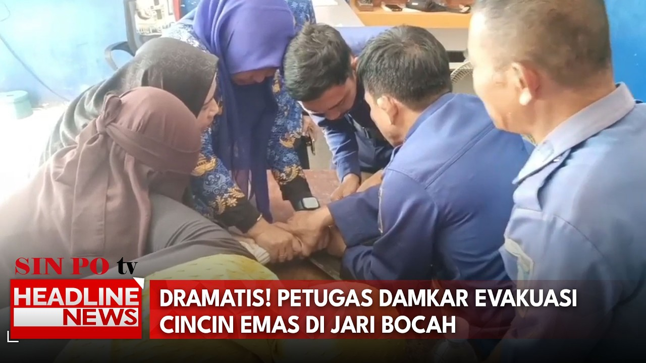 Dramatis! Petugas Damkar Evakuasi Cincin Emas Di Jari Bocah