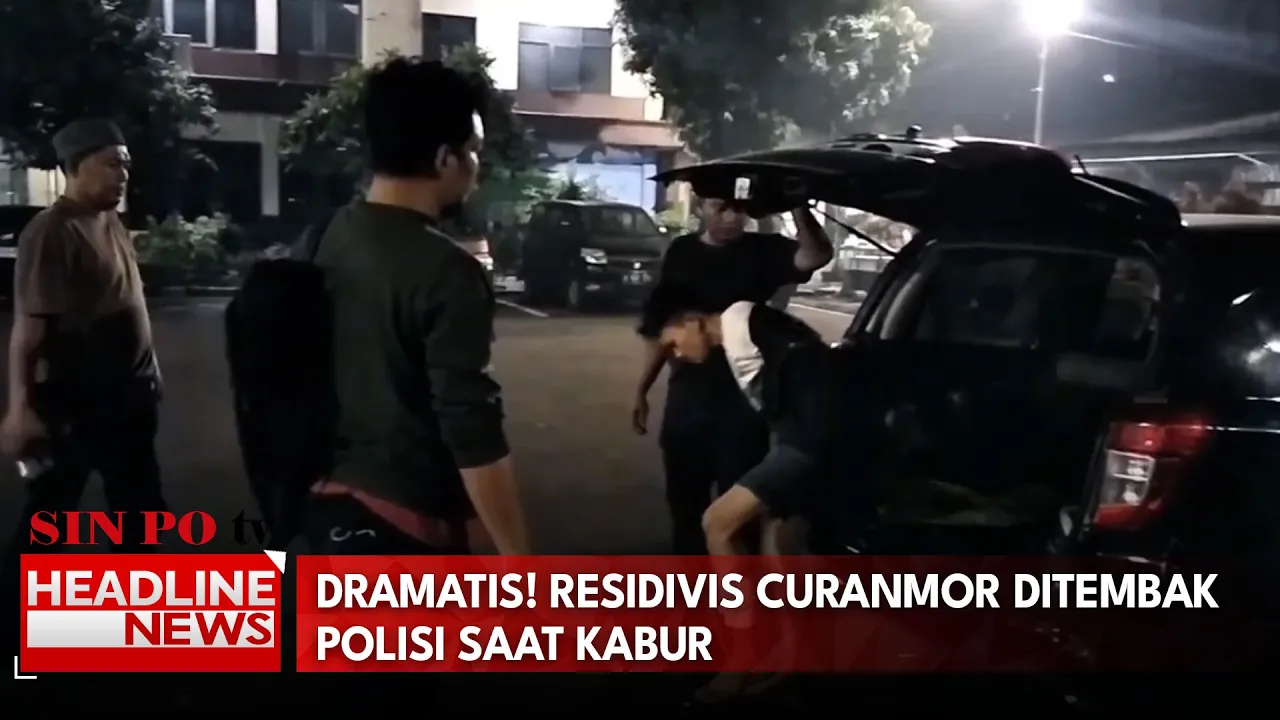 Dramatis! Residivis Curanmor Ditembak Polisi Saat Kabur