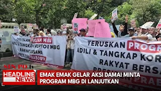Emak Emak Gelar Aksi Damai Minta Program MBG Di Lanjutkan