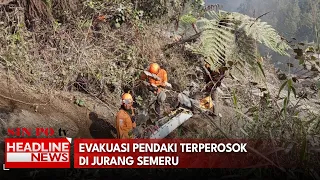 Evakuasi Pendaki Terperosok di Jurang Semeru