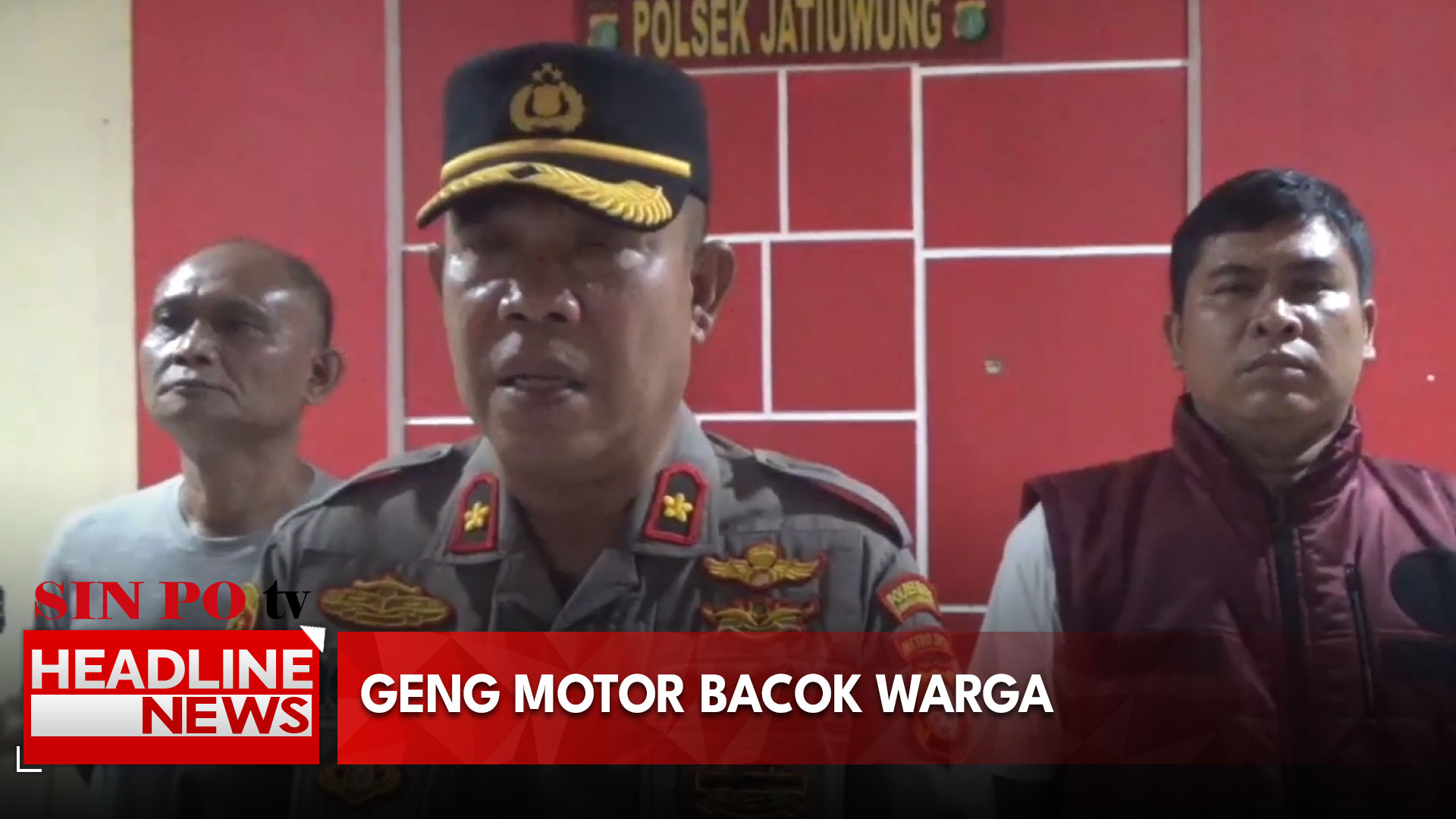 Geng Motor Bacok Warga
