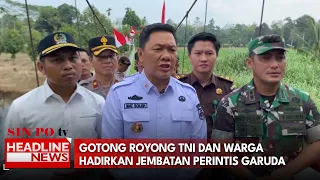 Gotong Royong TNI Dan Warga Hadirkan Jembatan Perintis Garuda