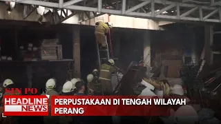 Gudang Material Bangunan Hangus Terbakar, Di Setia Budi