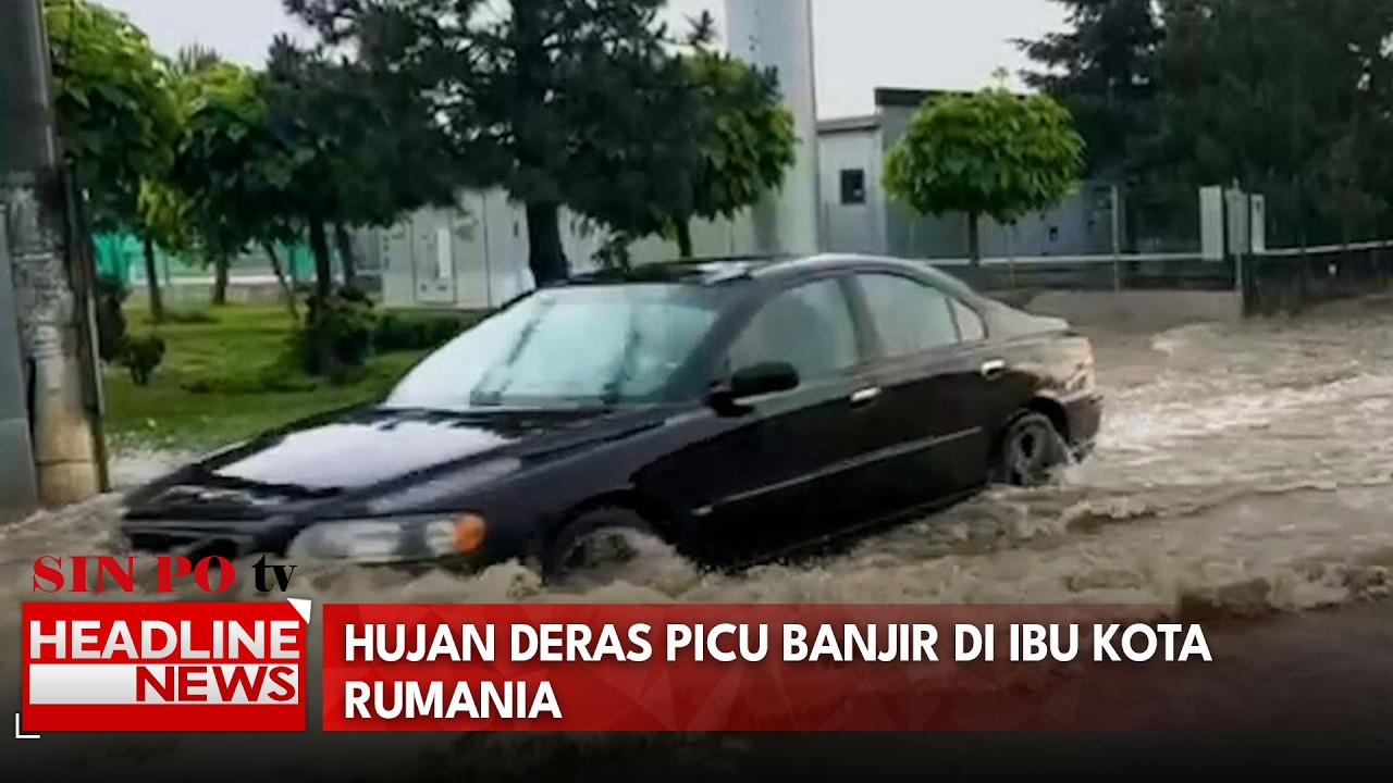 Hujan Deras Picu Banjir Di Ibu Kota Rumania