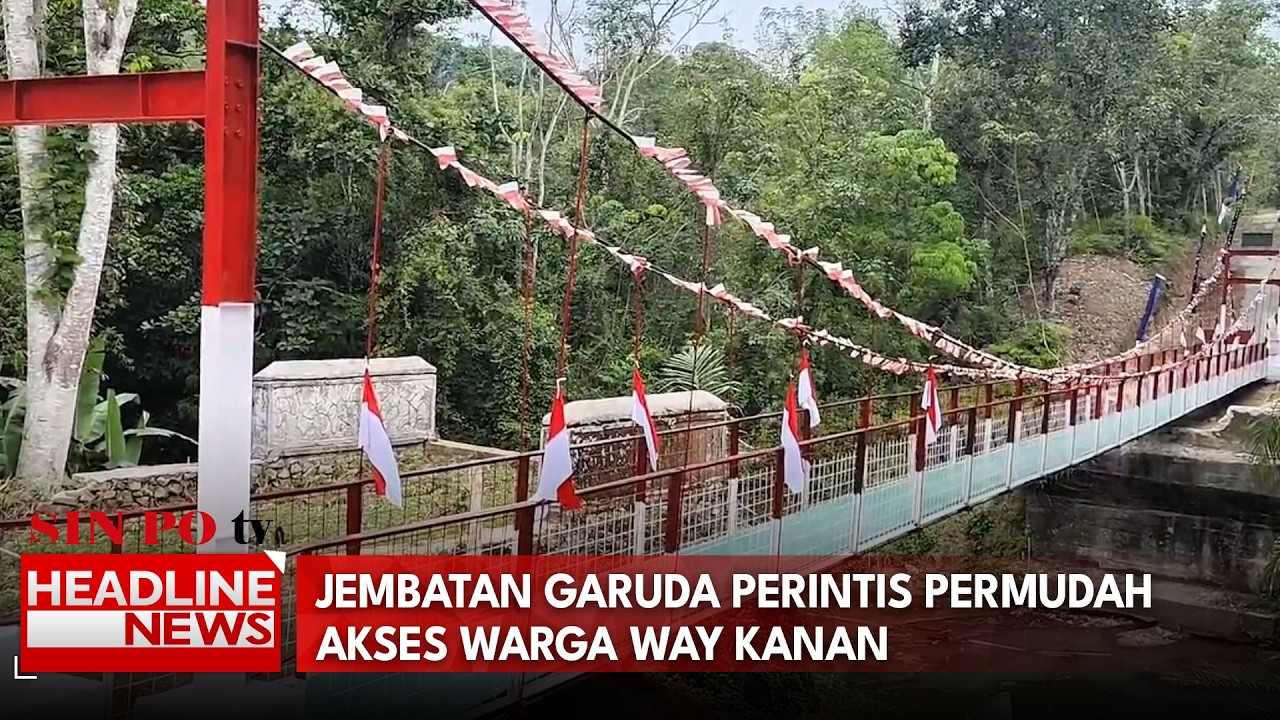 Jembatan Garuda Perintis Permudah Akses Warga Way Kanan