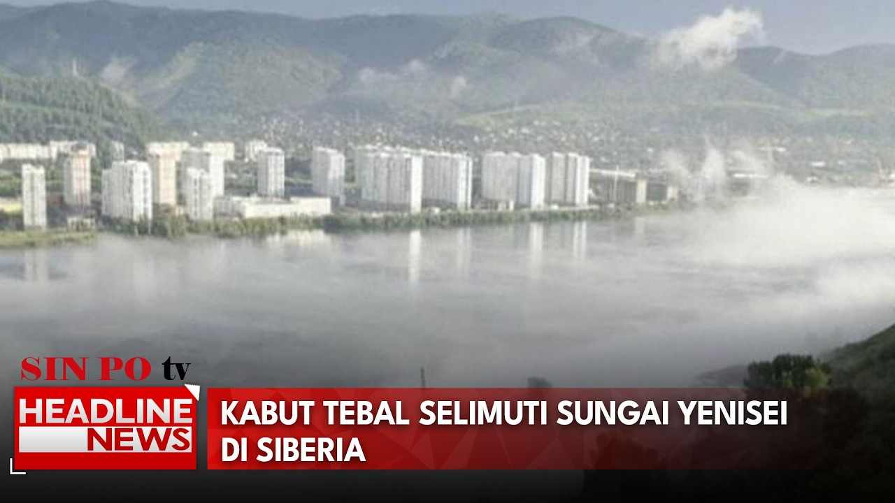 Kabut Tebal Selimuti Sungai Yenisei Di Siberia