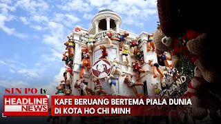 Kafe Beruang Bertema Piala Dunia di Kota Ho Chi Minh