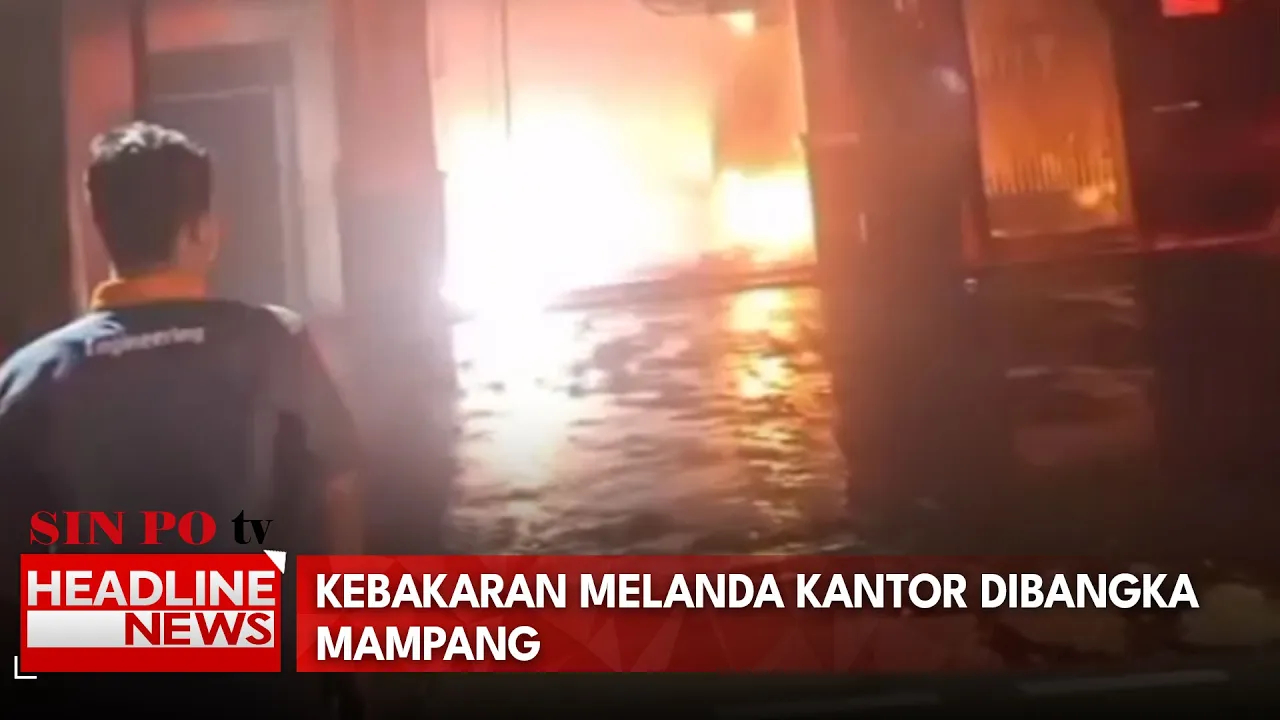 Kebakaran Melanda Kantor Dibangka Mampang
