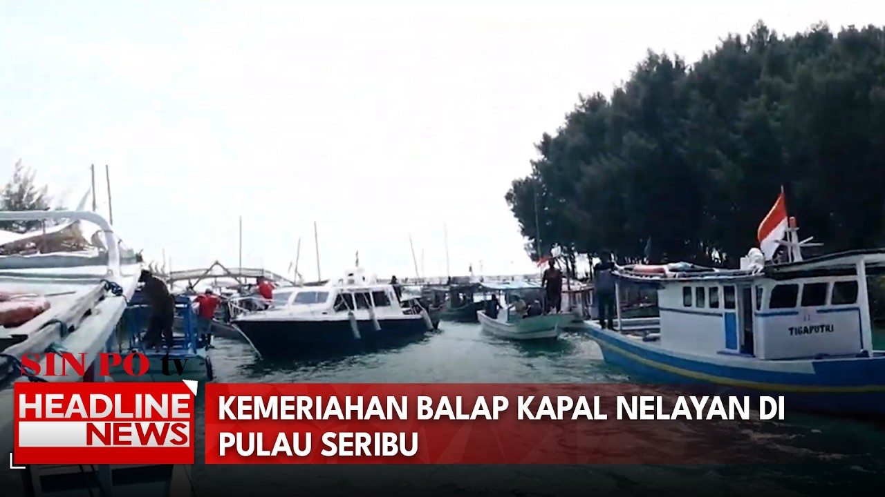 Kemeriahan Balap Kapal Nelayan di Pulau Seribu
