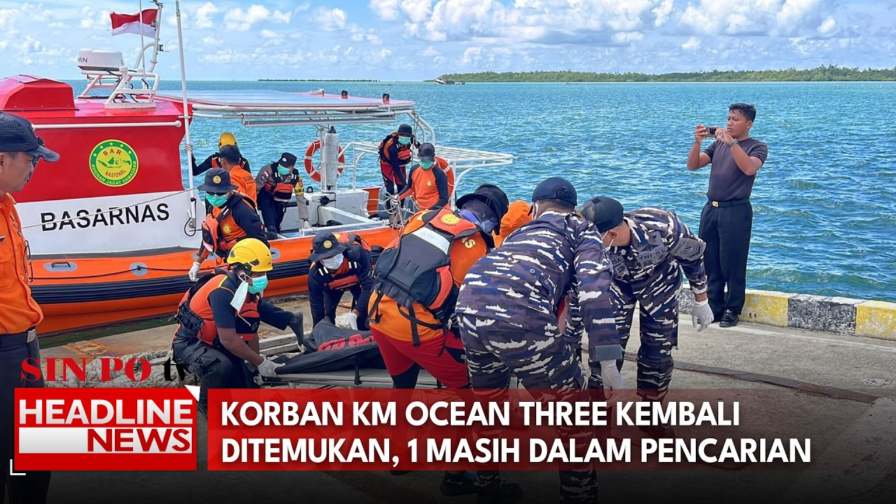 Korban KM Ocean Three Kembali Ditemukan, 1 Masih Dalam Pencarian