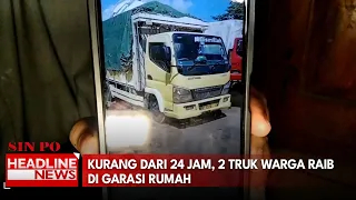 Kurang Dari 24 Jam, 2 Truk Warga Raib Di Garasi Rumah