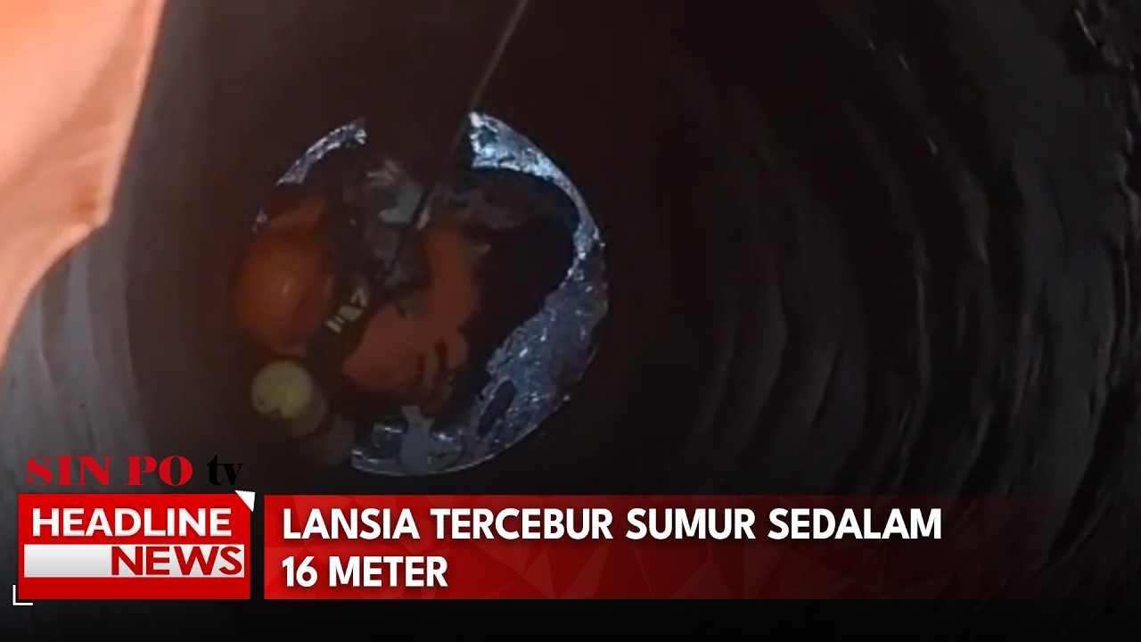 Lansia Tercebur Sumur Sedalam 16 Meter