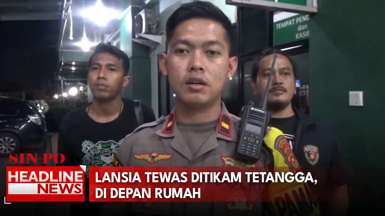 Lansia Tewas Ditikam Tetangga, Di Depan Rumah