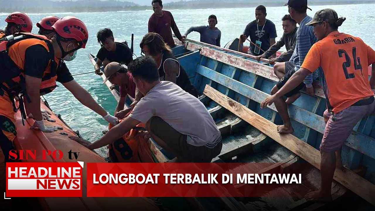 Longboat Terbalik Di Mentawai