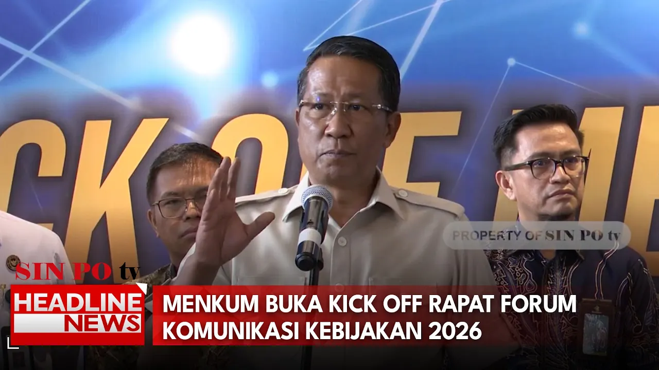 Menkum Buka Kick Off Rapat Forum Komunikasi Kebijakan 2026