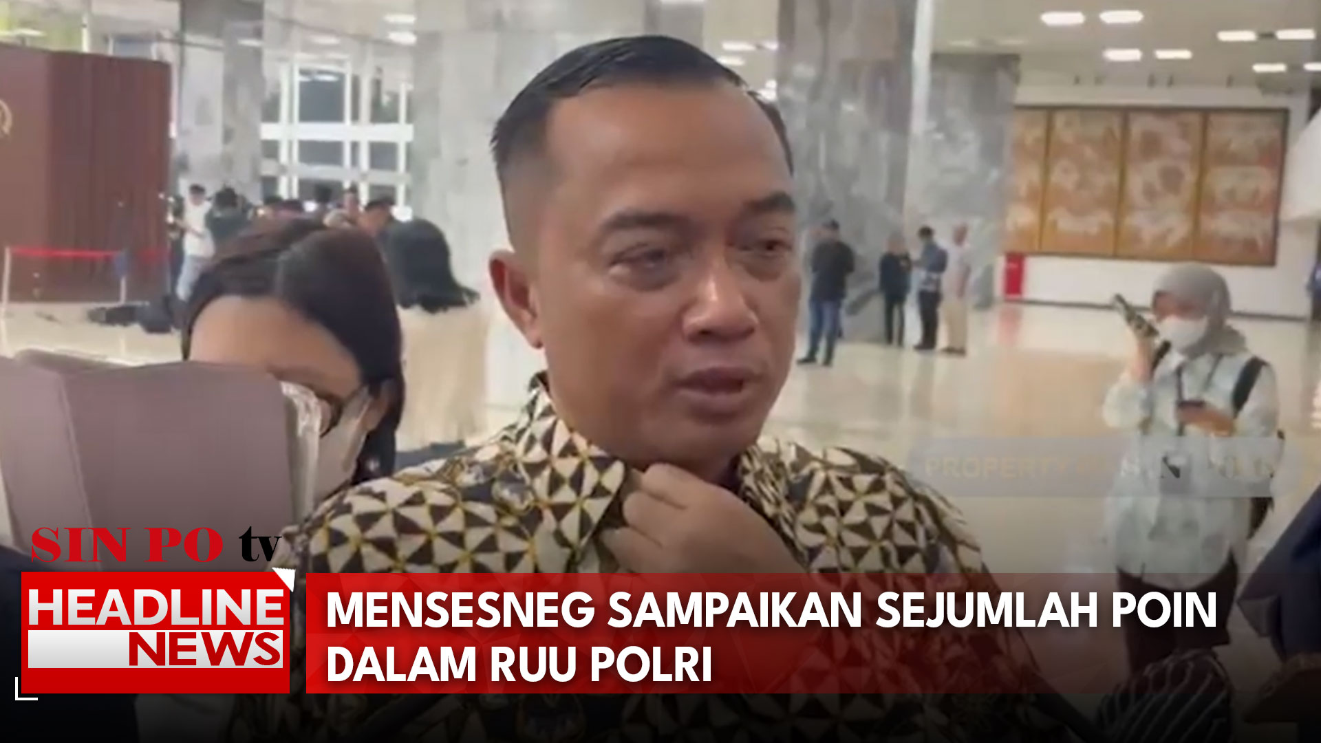 Mensesneg Sampaikan Sejumlah Poin Dalam Ruu Polri