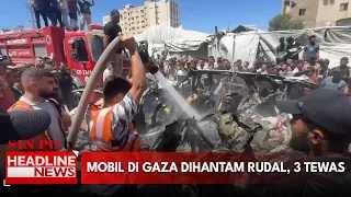 Mobil di Gaza Dihantam Rudal, 3 Tewas