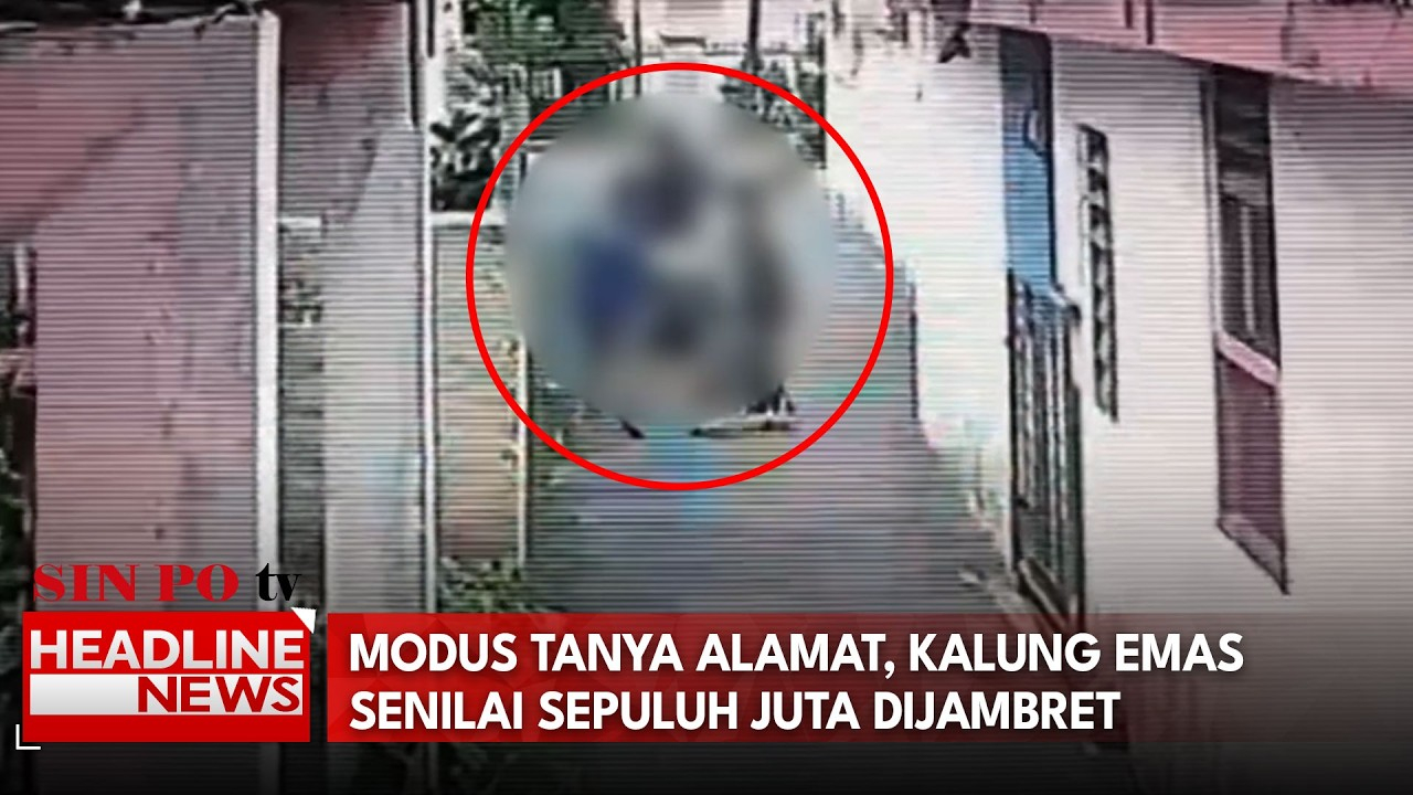 Modus Tanya Alamat, Kalung Emas Senilai Sepuluh Juta Dijambret