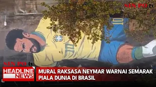 Mural Raksasa Neymar Warnai Semarak Piala Dunia di Brasil