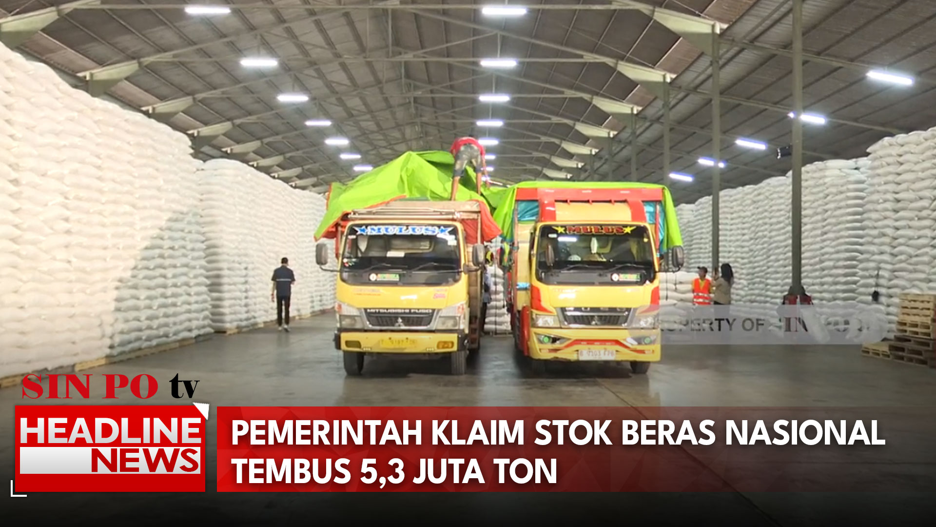 Pemerintah Klaim Stok Beras Nasional Tembus 5,3 Juta Ton