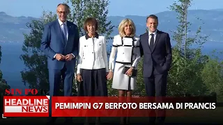 Pemimpin G7 Berfoto Bersama di Prancis