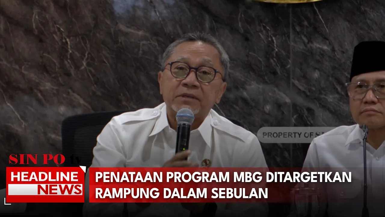 Penataan Program MBG Ditargetkan Rampung Dalam Sebulan