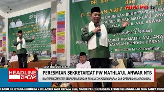 Peresmian Sekretariat PW Mathla’ul Anwar NTB