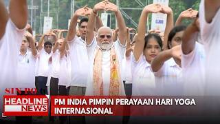 PM India Pimpin Perayaan Hari Yoga Internasional