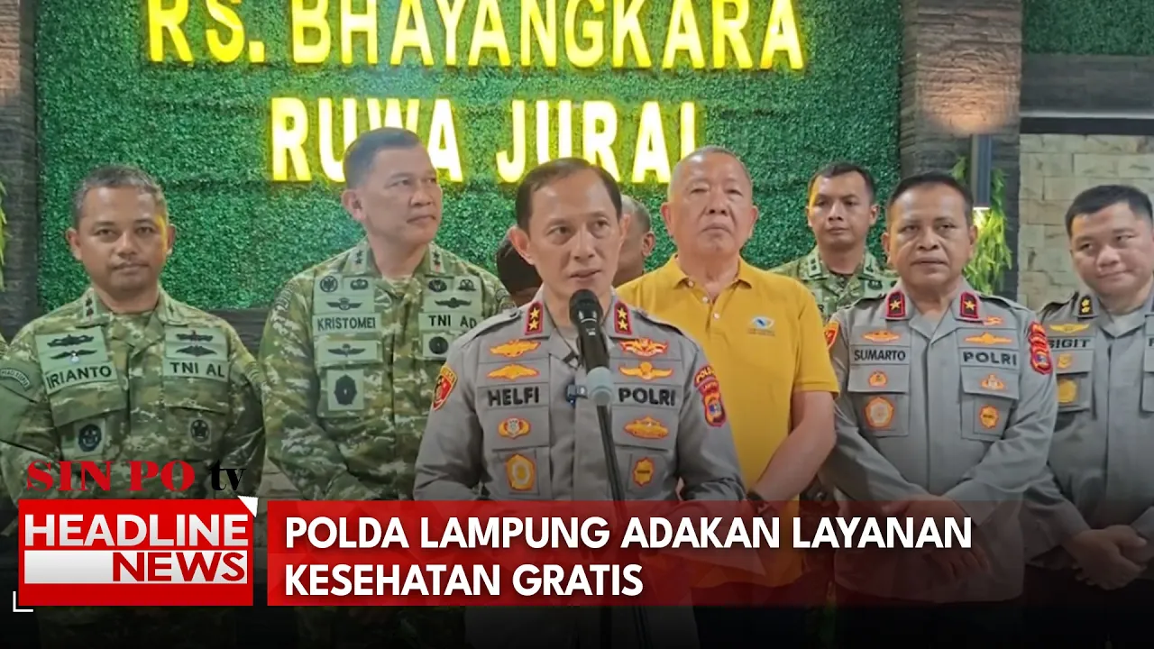 Polda Lampung Adakan Layanan Kesehatan Gratis
